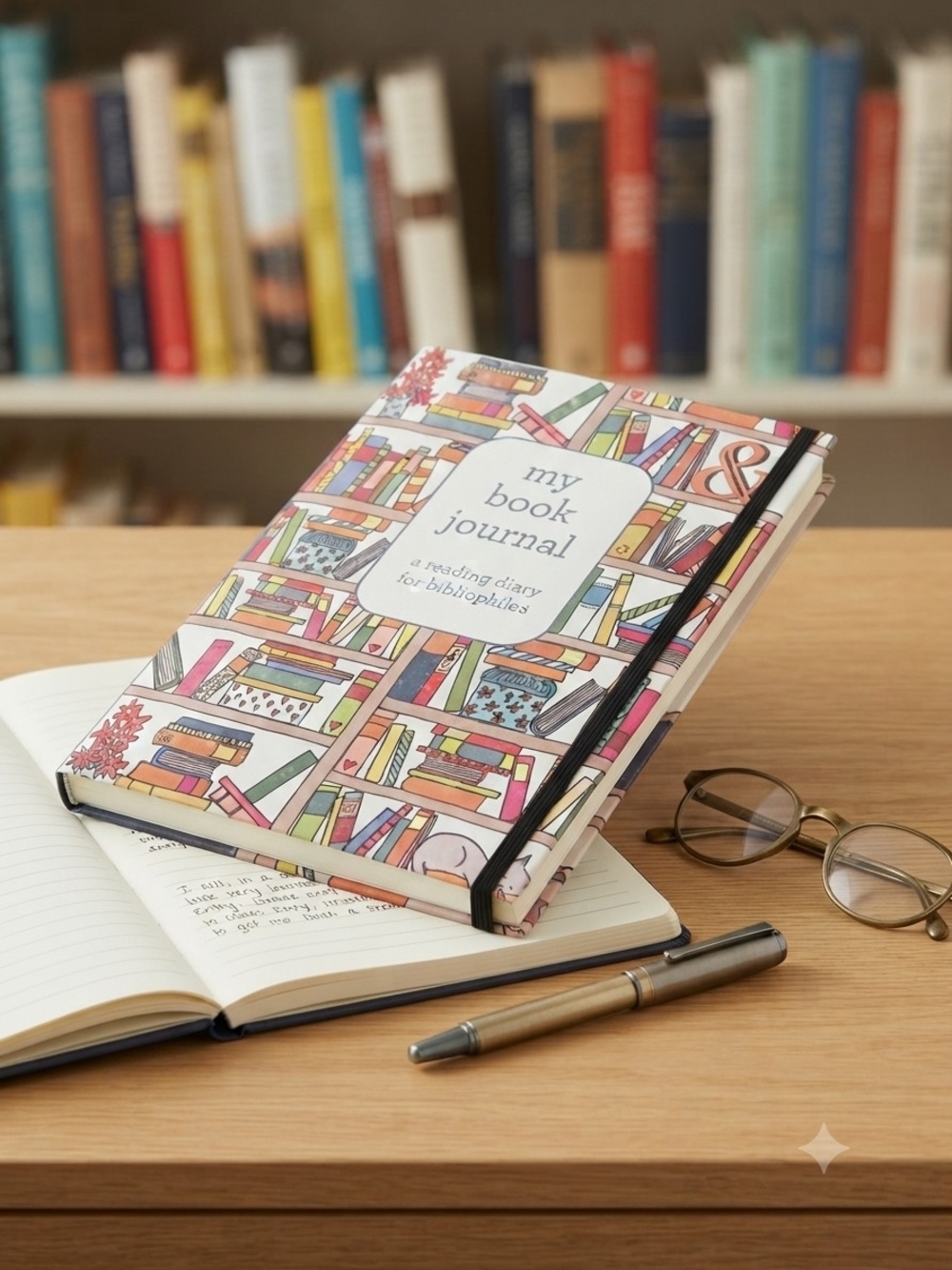 Barnes & Noble My Book Journal - Multicolored Bookshelf Cover